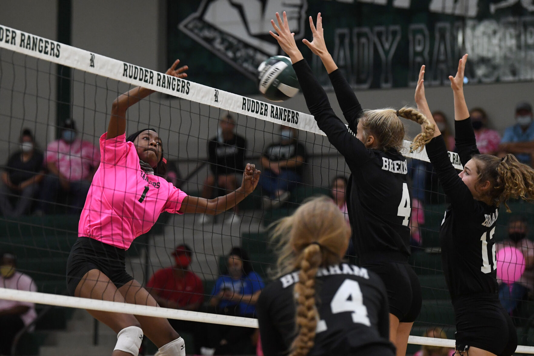 Rudder vs. Brenham volleyball